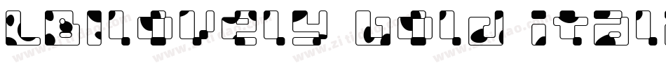 LBIlovely bold italic Alp字体转换